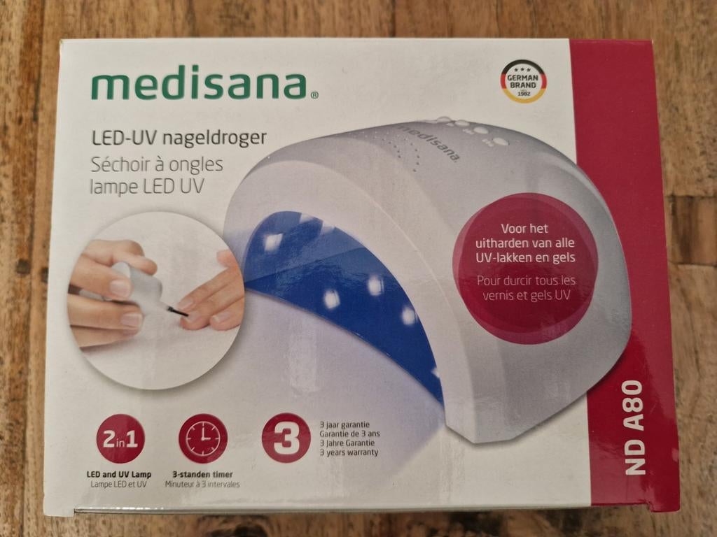 Medisana led-uv nageldroger, Witgoed en Apparatuur, Persoonlijke-verzorgingsapparatuur, Ophalen of Verzenden, Zo goed als nieuw
