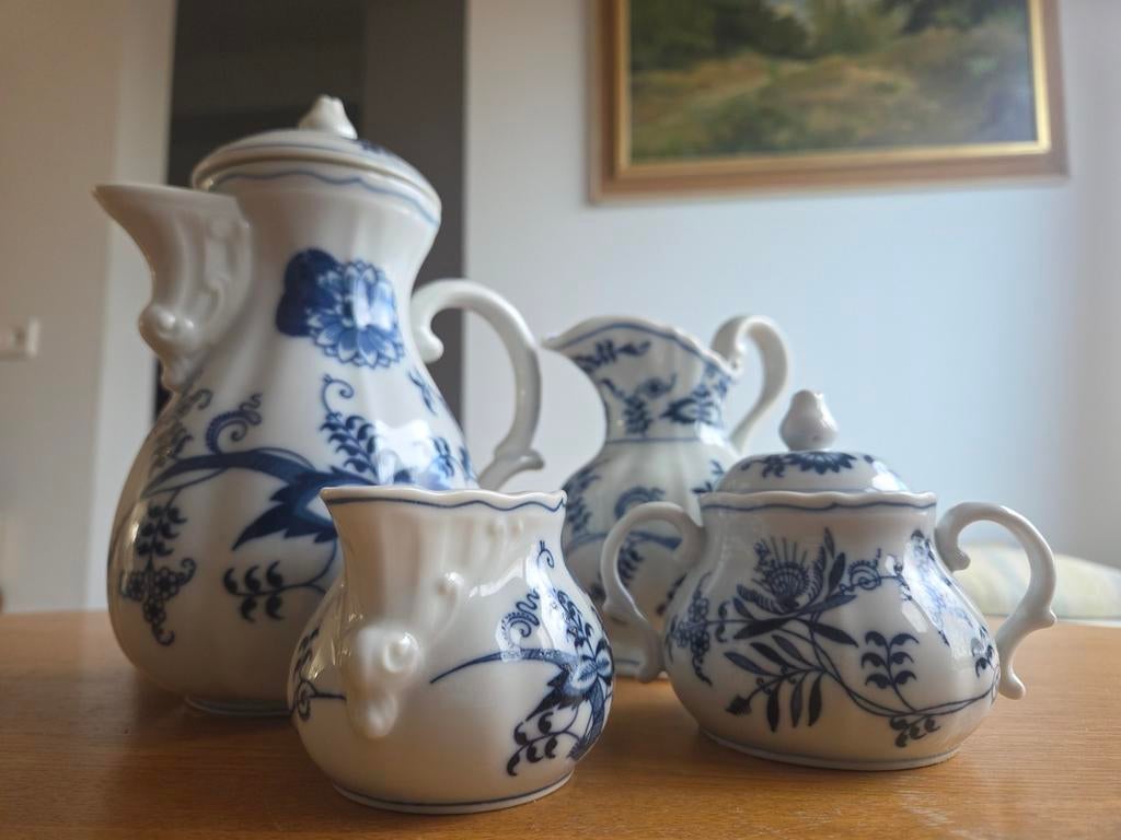Blue Danube koffie set, Antiek en Kunst, Ophalen of Verzenden