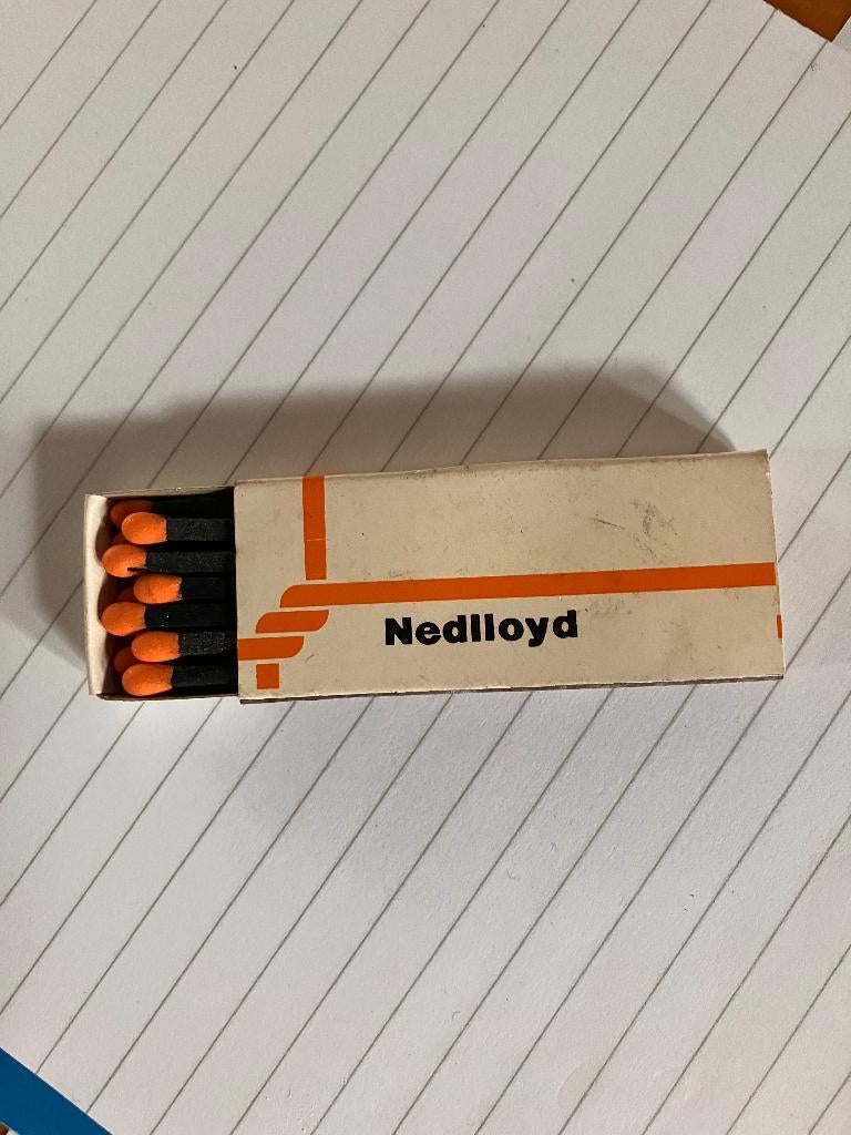 Luciferdoosje nedlloyd, Ophalen of Verzenden, Zo goed als nieuw, Motorboot