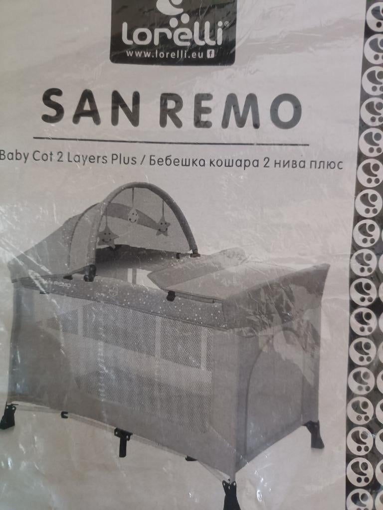 Lorelli San Remo Reisbedje 2-laags + Matras, Kinderen en Baby's, Ophalen, Zo goed als nieuw, Reisbedje