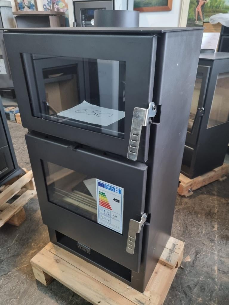 Nieuwe houtkachel met oven 9 kw, Ophalen of Verzenden, Vrijstaand, Hout, Nieuw