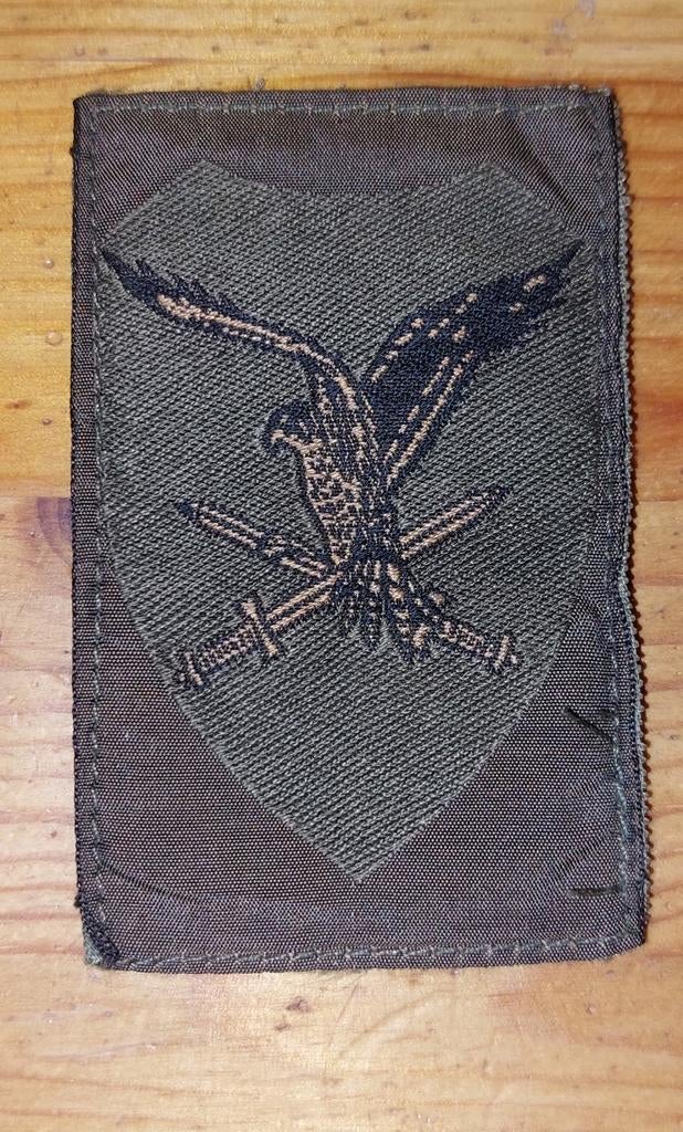 Mouwembleem Luchtmobiele Brigade, Ophalen of Verzenden, Landmacht, Nederland, Embleem of Badge