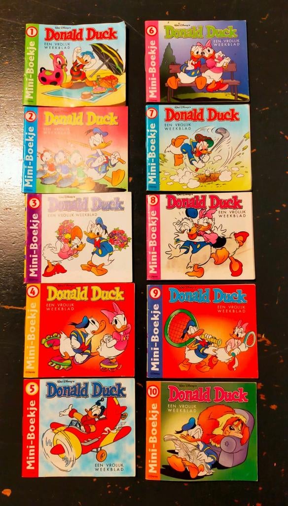 Donald Duck miniboekjes set van 10. 1998/1999. Nestlé en McD, Ophalen of Verzenden, Overige typen