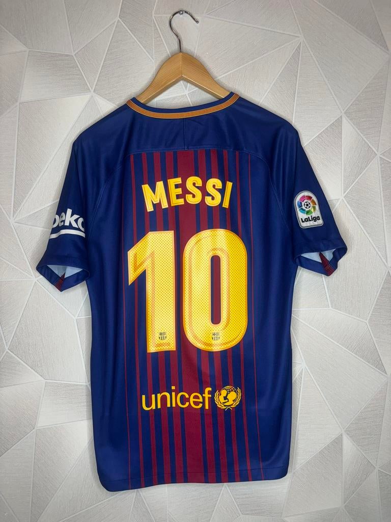 FC Barcelona Thuis 2017/2018 Messi, Maat M, Ophalen of Verzenden, Zo goed als nieuw, Shirt