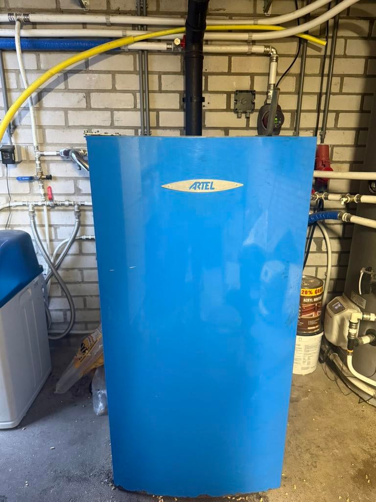 MOET WEG! Artel Hydro compact 20kwh palletkachel, Huis en Inrichting, Kachels, Ophalen, Gebruikt, Vrijstaand, Overige soorten