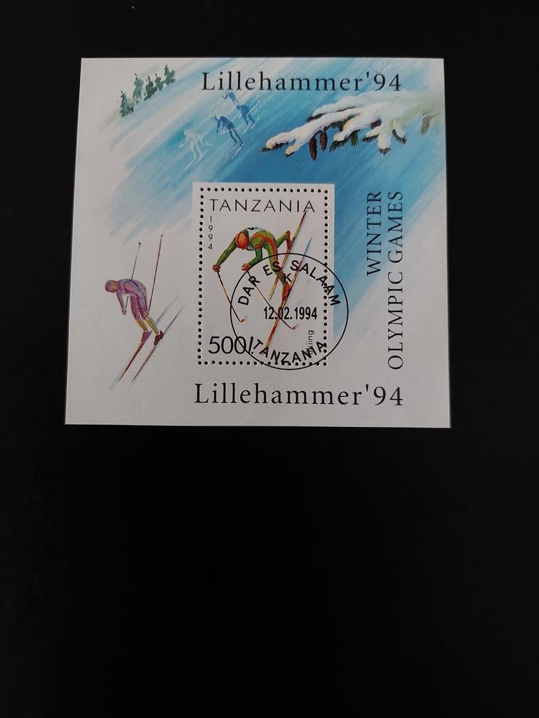 Blokje Olympische Spelen  Lillehammer 1994, Ophalen of Verzenden, Sport