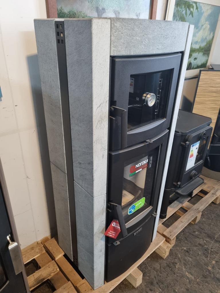 Speksteenkachel la nordica ester forno evo nieuw, Ophalen of Verzenden, Vrijstaand, Hout, Nieuw