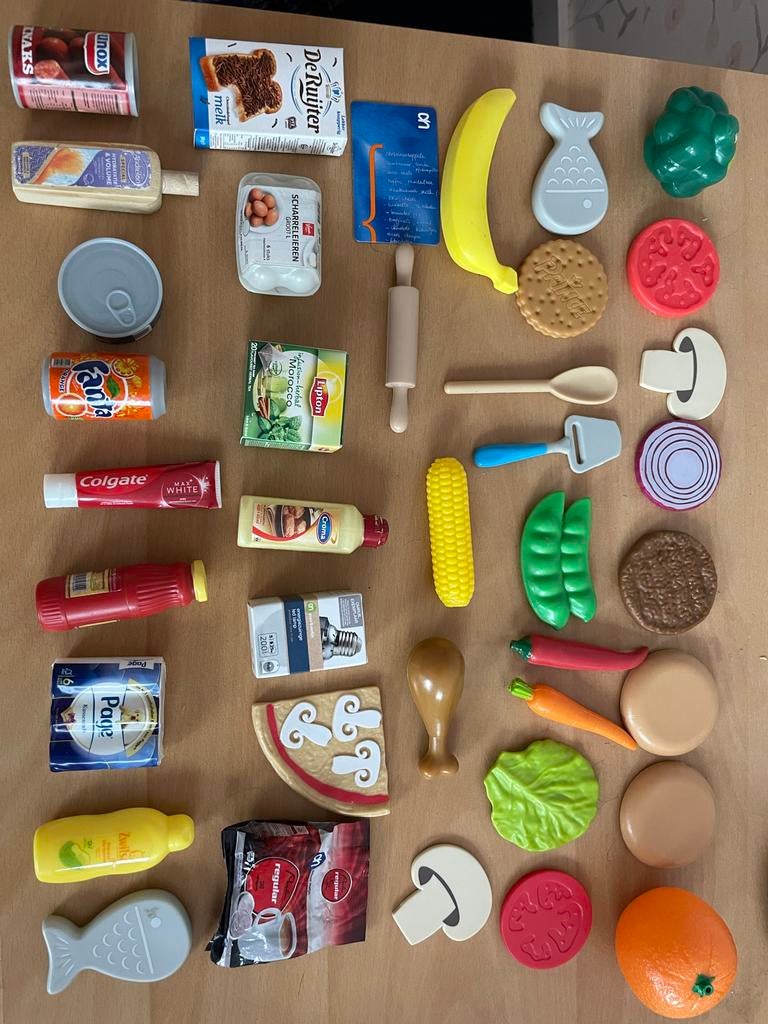 Mini Boodschappen Speelgoed Set, Ophalen of Verzenden, Gebruikt, Kunststof, Speelkeuken-accessoire
