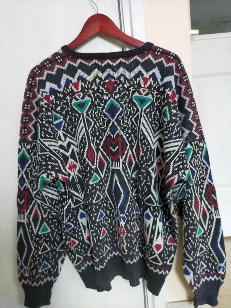 VINTAGE TRUI KERST BOHO HIPPIE RETRO L XL SPACE AGE 80 90, Ophalen of Verzenden, Overige typen