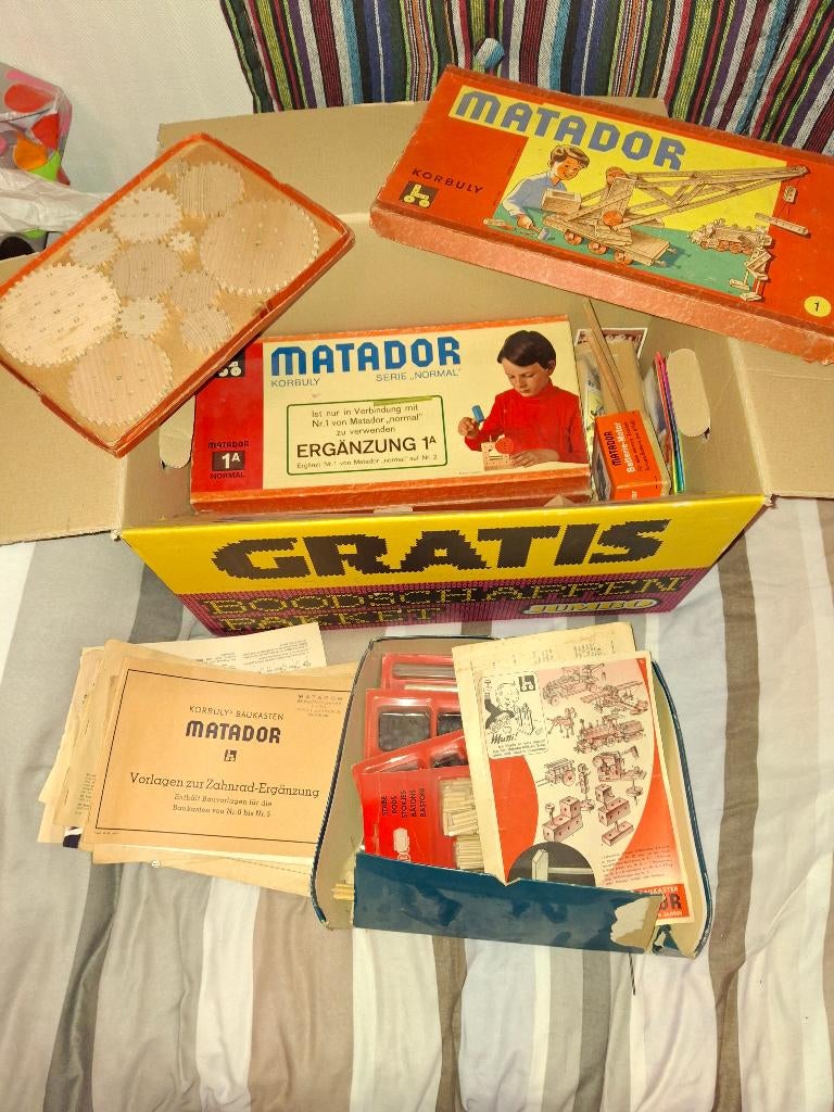 houten MECANO / MATADOR, Kinderen en Baby's, Speelgoed | Houten speelgoed, Ophalen, Zo goed als nieuw, Overige typen