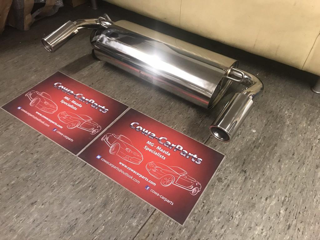 mg f mgf mk2 mgtf mg tf RVS Sportuitlaat, Auto-onderdelen, Uitlaatsystemen, Nieuw, 3 maanden garantie, Ophalen of Verzenden