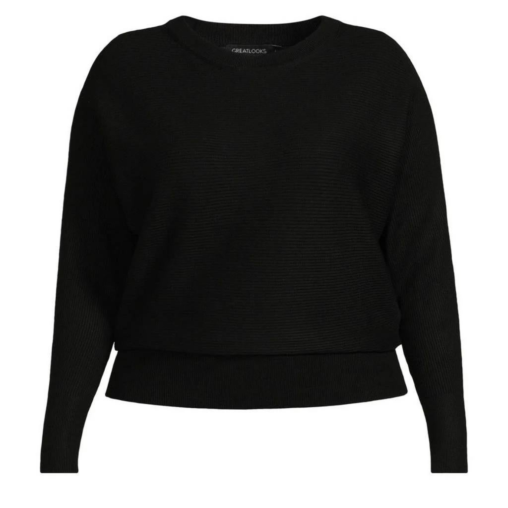 trui met vleermuismouwen zwart 50-52, Verzenden, Nieuw, Zwart, Trui of Vest