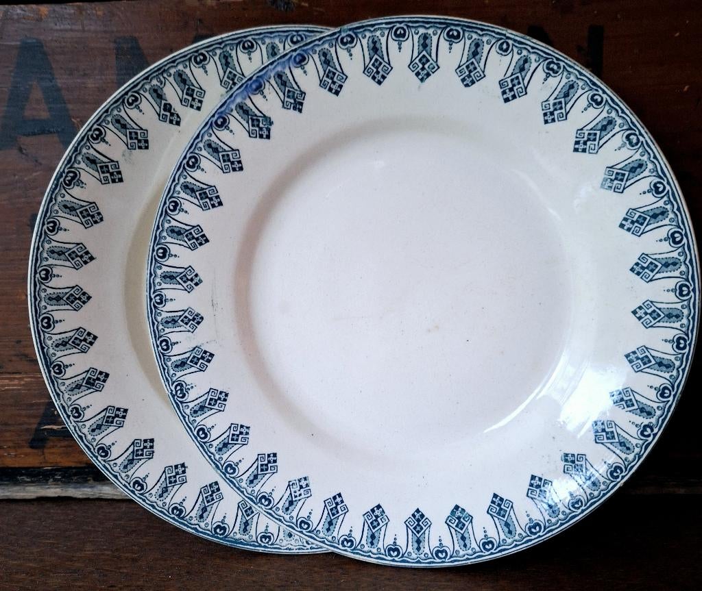 Clairefontaine, L G, décor Lyon, oude franse borden, Ophalen of Verzenden