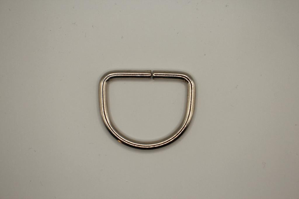 D - Ring - Zilver 3x2,5cm #4065, Ophalen of Verzenden, Nieuw, Knoop of Knopen