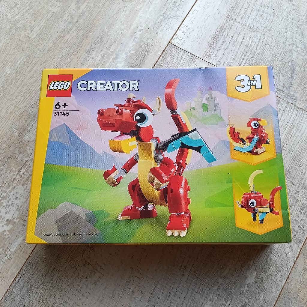 Lego Creator 31145 rode draak, Ophalen of Verzenden, Nieuw, Complete set, Lego