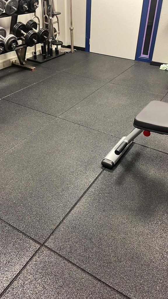Fitness Vloer / Gym vloer / Rubber Sportvloer Tegels, Benen, Overige typen, Nieuw, Info@stuntgras.nl