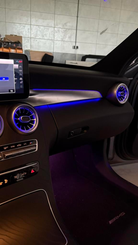 Mercedes A/B/C/E/GLC klasse sfeerverlichting via systeem, Auto diversen, Tuning en Styling, Ophalen, Ambient, Ambient, Ambient