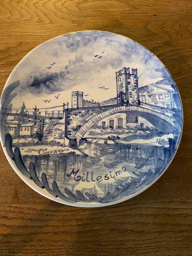 Millesimo stijl van Delfts blauw, Ophalen of Verzenden