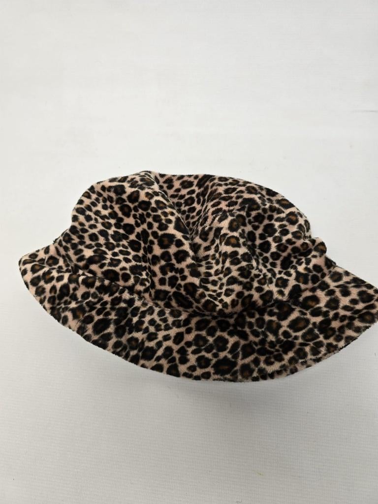 @ Luipaardprint Hoed - 57 cm, Ophalen of Verzenden, Zo goed als nieuw, 56 of 57 cm (M, 7 of 7⅛ inch), Hoed