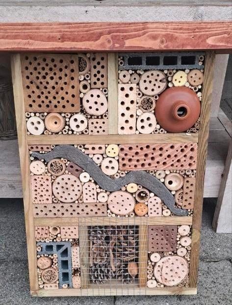 Wilde bijen hotel insectenhotel 🐝 🐞 🦋 🐝, Ophalen of Verzenden, Nieuw