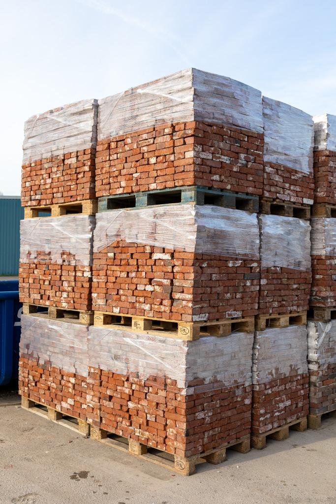 Oude Gronings rode gladde vormbak steen 20.5 x 5 350M2