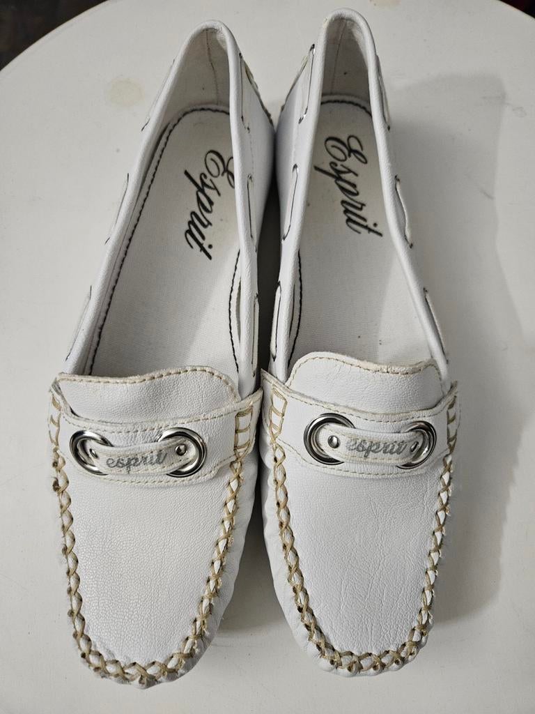 Witte Esprit instappers. Maat 38, Ophalen of Verzenden, Zo goed als nieuw, Esprit, Wit