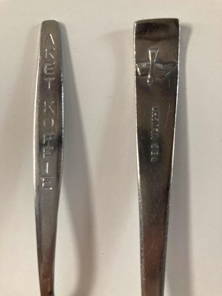 2 Theelepels TBC vlught 1966 en AKET Koffie Breda PPSTK!!, Verzenden