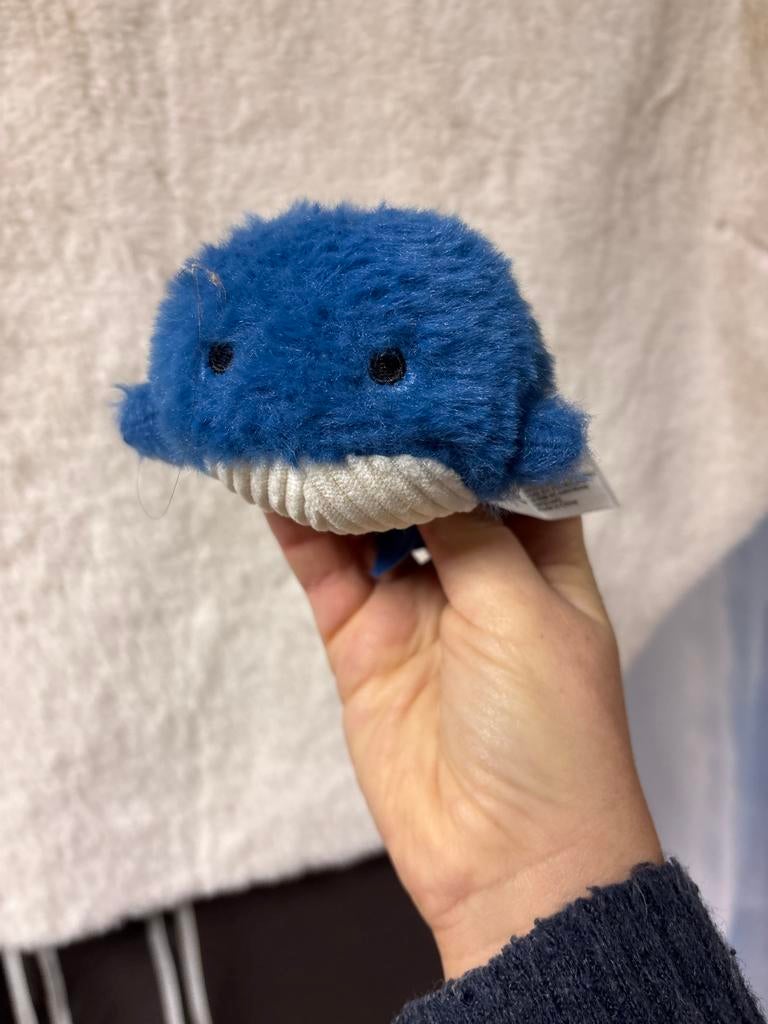 Blauwe Walvis Knuffel, Kinderen en Baby's, Ophalen of Verzenden, Zo goed als nieuw, Overige typen