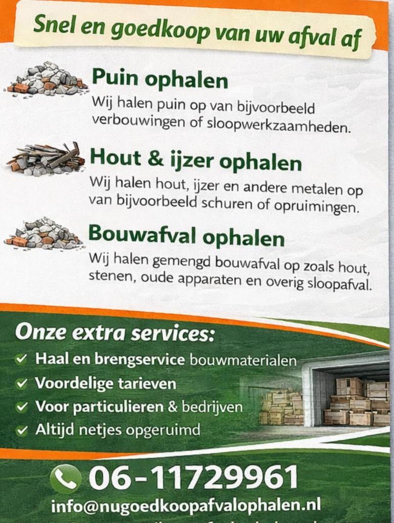 Afval ophalen en opruimen