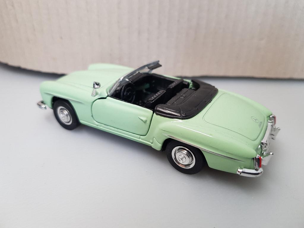 Welly - Mercedes 190SL 1955 [groen] 1/36, Ophalen of Verzenden, Gebruikt, Auto