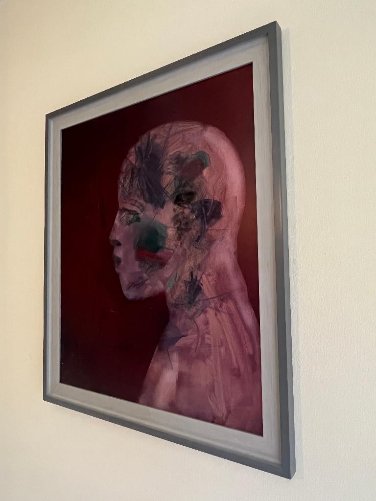 groot oud schilderij 58x68 cm, Ophalen of Verzenden