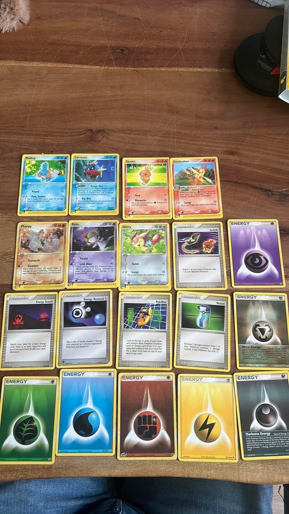 Pokemon kaarten ex ruby & sapphire, Ophalen of Verzenden, Gebruikt