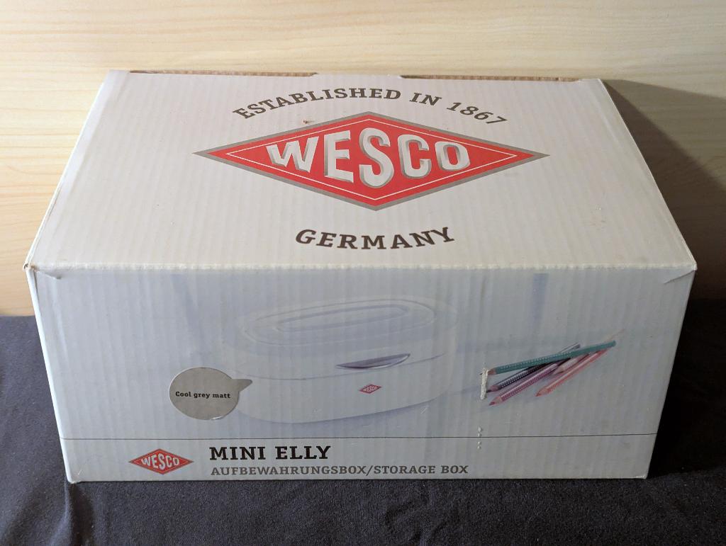 Wesco Mini Elly opbergdoos - Cool grey matt, Ophalen of Verzenden, Nieuw, Ovaal, Overige materialen