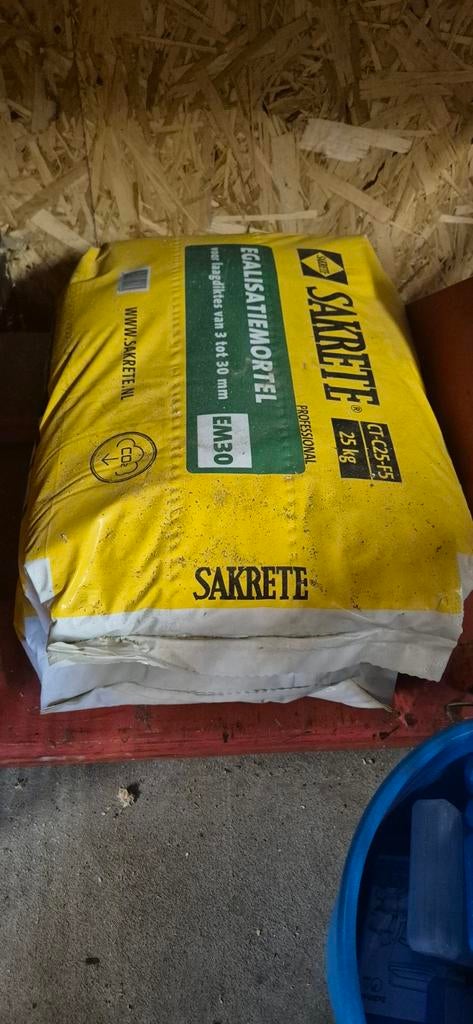 2 Zak Egalisatiemortel Sakrete 25kg, Ophalen of Verzenden, Nieuw, Overige typen