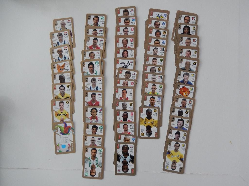 Plus eredivisie voetbal speelkaarten  foto en handtekening, Plus, Ophalen of Verzenden