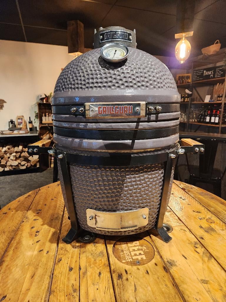 Grill Guru Compact BBQ Kamado Barbecue, Ophalen of Verzenden, Gebruikt, GrillGuru, Met accessoires