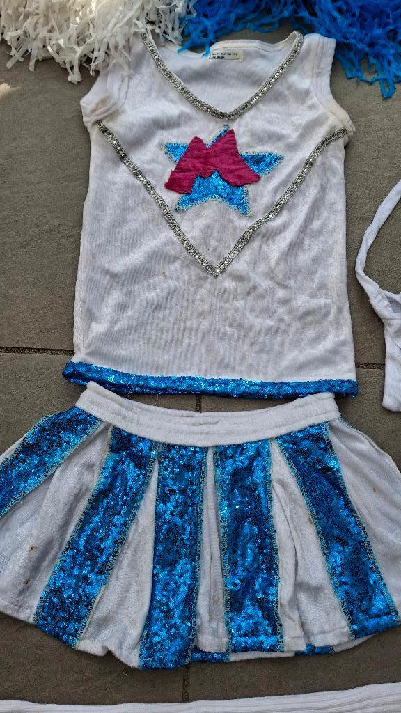 Carnaval 128-134 Cheerleader (1), Ophalen of Verzenden, Gebruikt, 122 t/m 128, Meisje