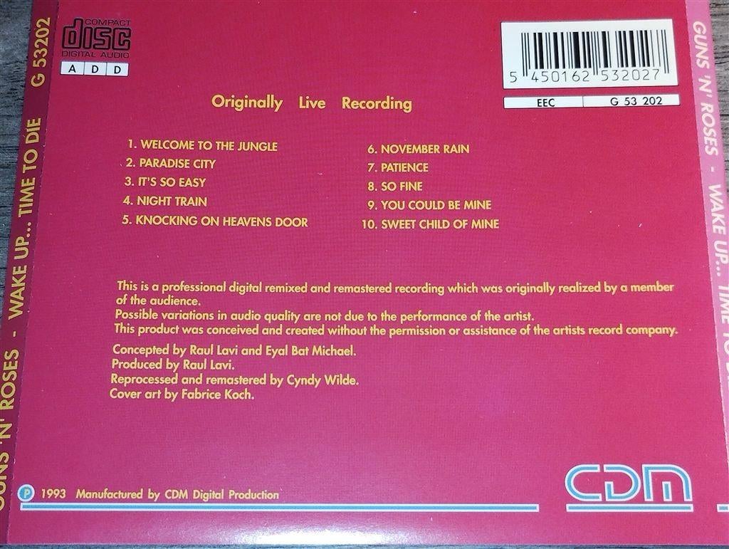 Guns N Roses - Wake Up...Time To Die [Onofficieel], Ophalen of Verzenden, Zo goed als nieuw, Poprock