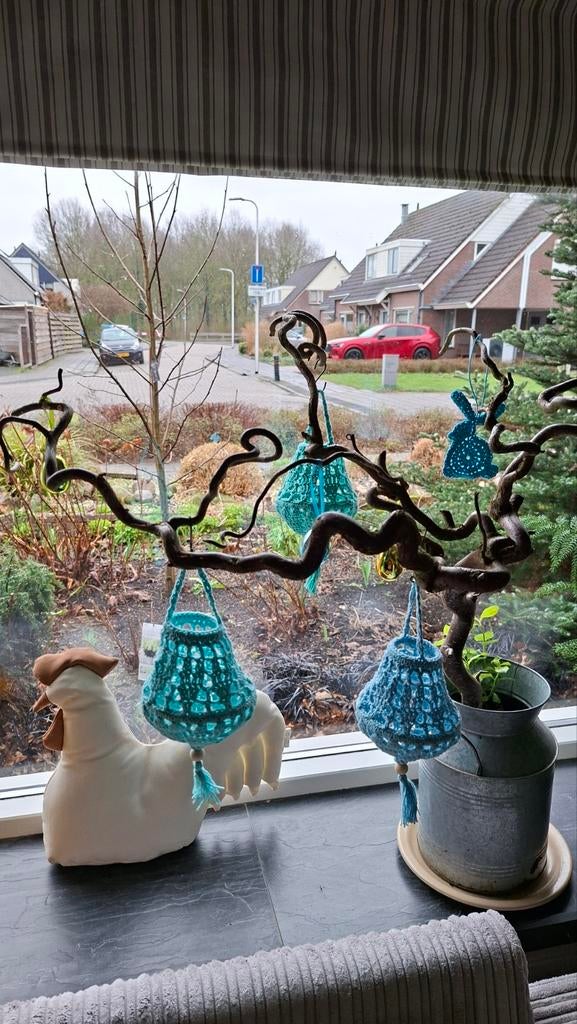3 gehaakte lampionnetjes, Ophalen of Verzenden, Nieuw, Haken, Overige typen
