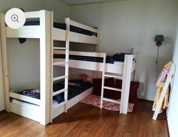 3-persoons stapelbed 50€, Ophalen, Gebruikt, 90 cm, Tweepersoons