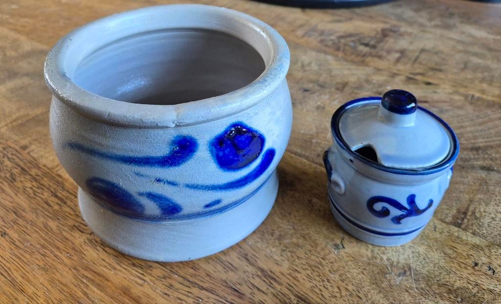 Keulse pot en suikerpotje, Antiek en Kunst, Ophalen of Verzenden