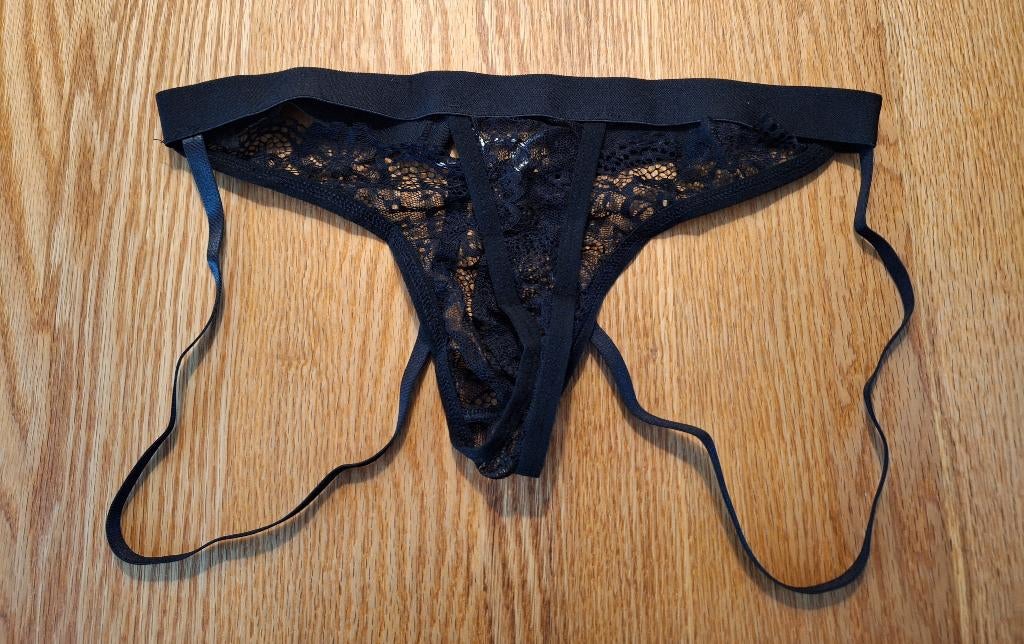 Transparant Kanten jockstrap, Kleding | Heren, Ondergoed, Verzenden, Zwart, Overige typen