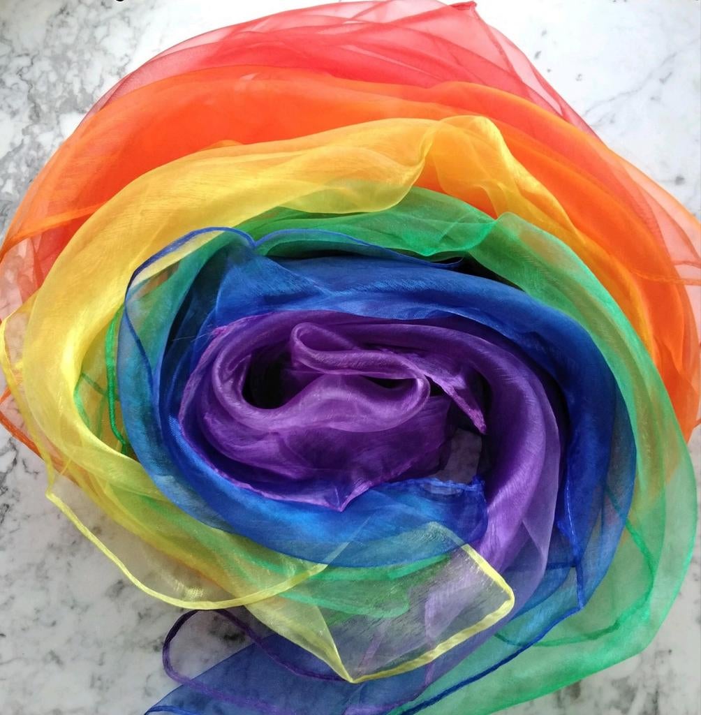 Regenboog speeldoeken set doeken, Verzenden, Nieuw