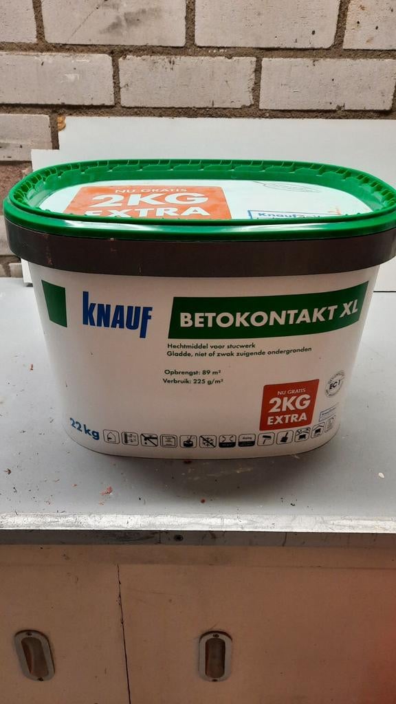 Knauf Betokontact voorstrijk - halfvolle emmer, Ophalen