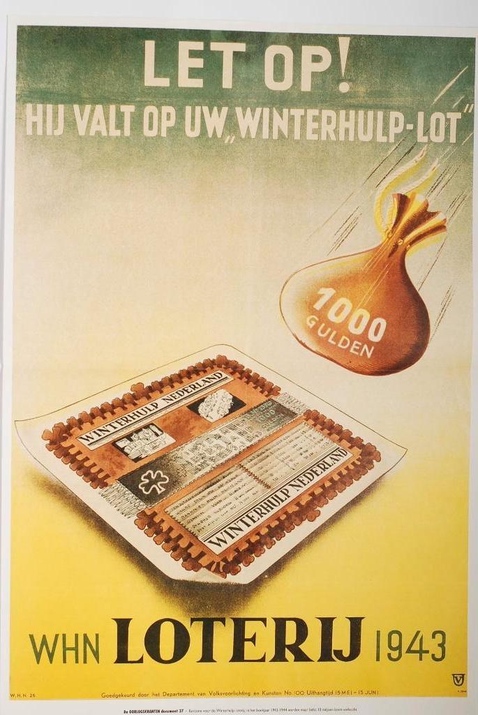 Winterhulp affiche | Heruitgave 1994, Zo goed als nieuw, Verzenden, Amsterdam, Luchtmacht