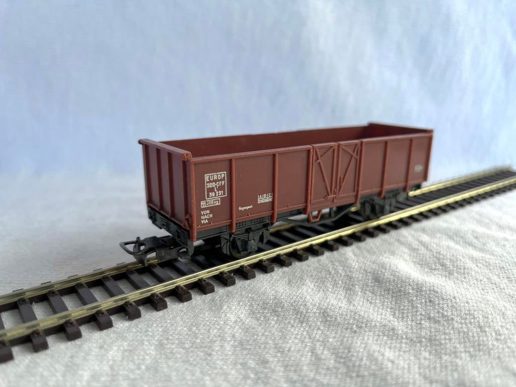 Liliput SBB Europ bakwagen H0, Gebruikt, Gelijkstroom, Wagon, Ophalen of Verzenden