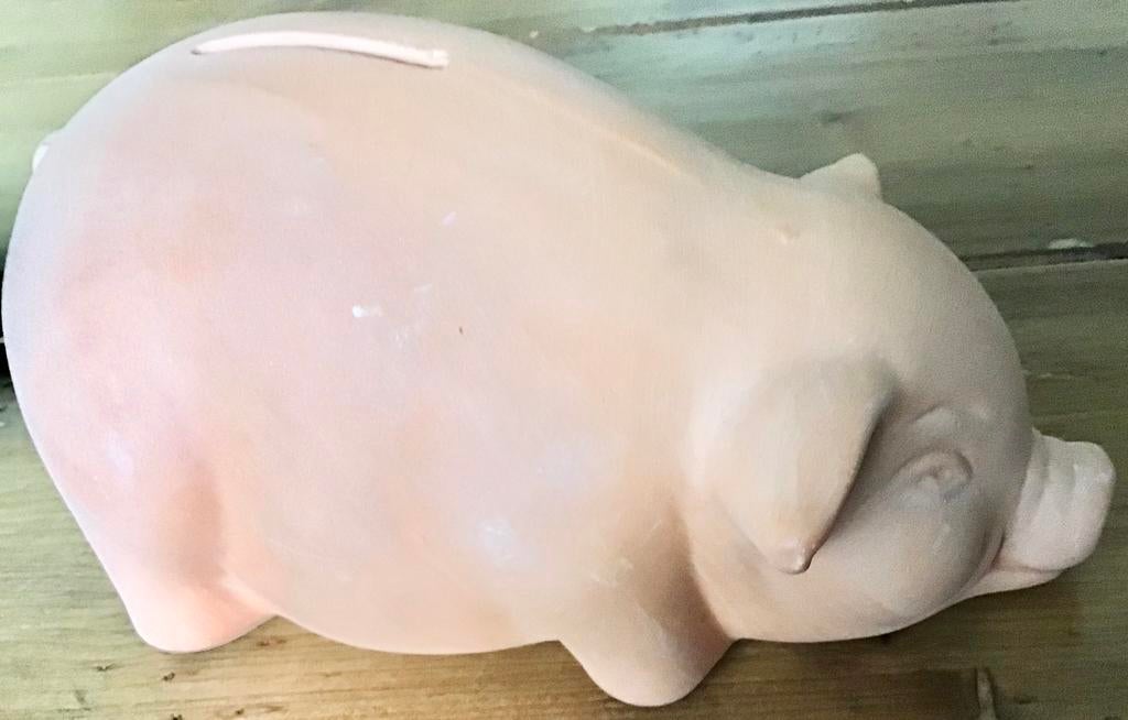 LEUK ROZE SPAARVARKEN / SPAARPOT, Ophalen of Verzenden, Gebruikt, Steen, Aardewerk of Keramiek, Dier
