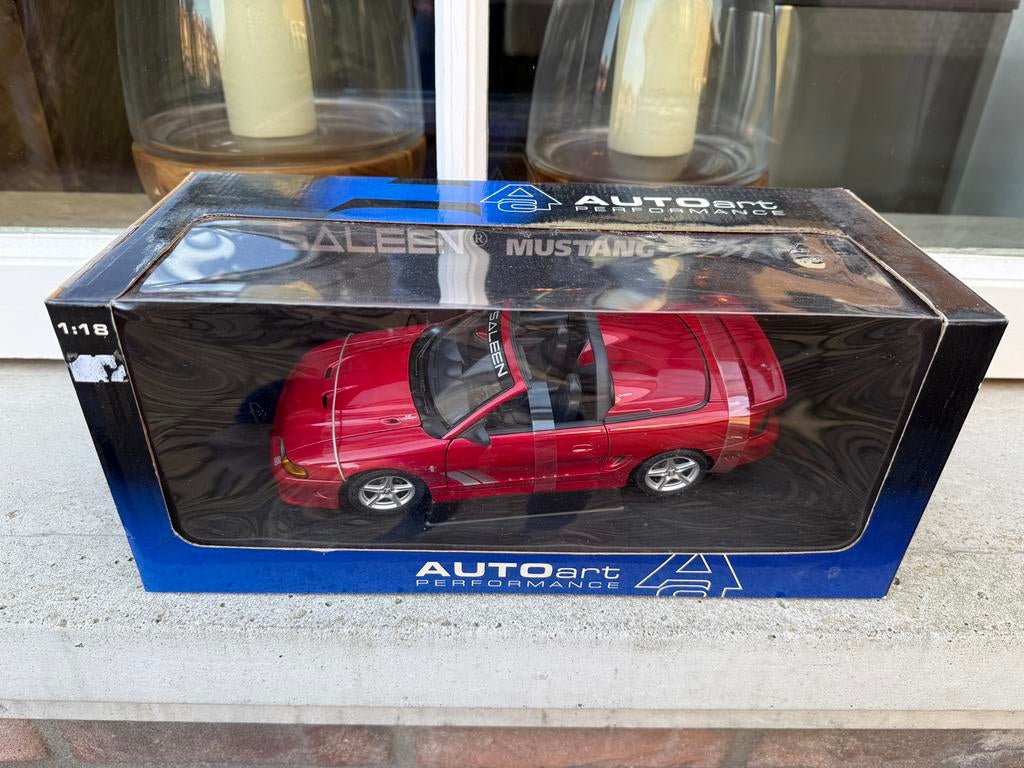 1:18 Saleen Ford Mustang S351 Cabrio rood Autoart 72730, Auto, Autoart, Nieuw, Ophalen of Verzenden