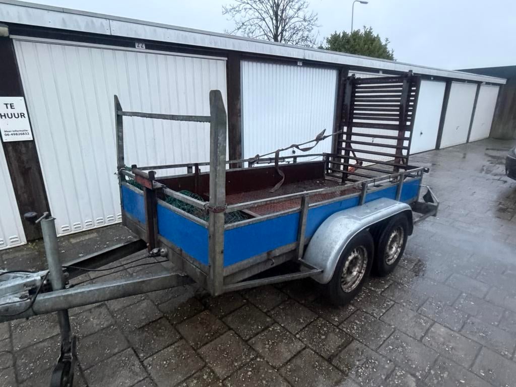 Impex machine transporter / tandemasser 300x130cm 2000kg, Auto diversen, Aanhangers en Bagagewagens, Gebruikt, Ophalen