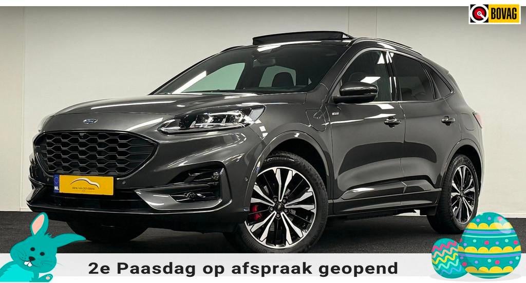 Ford Kuga 2.5 PHEV ST-Line X*224PK*Trekhaak*Panodak*B&O*Navi, Gebruikt, Zwart, 4 cilinders, Plug-in hybride